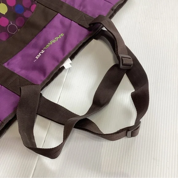 Rachael Ray Purple Tote Bag 15x14x6" Adjustable Handles - Picture 7 of 11